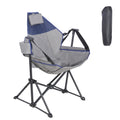 Ainfox Adults Heavy Duty Camping Chair High Back Folding Chair with Thickened Steel FramePadded Portable Outdoor Chair