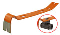 15-inch pry bar with emergency gas valve shut-off tool from quakekits.com, sturdy steel construction for industrial and emergency use