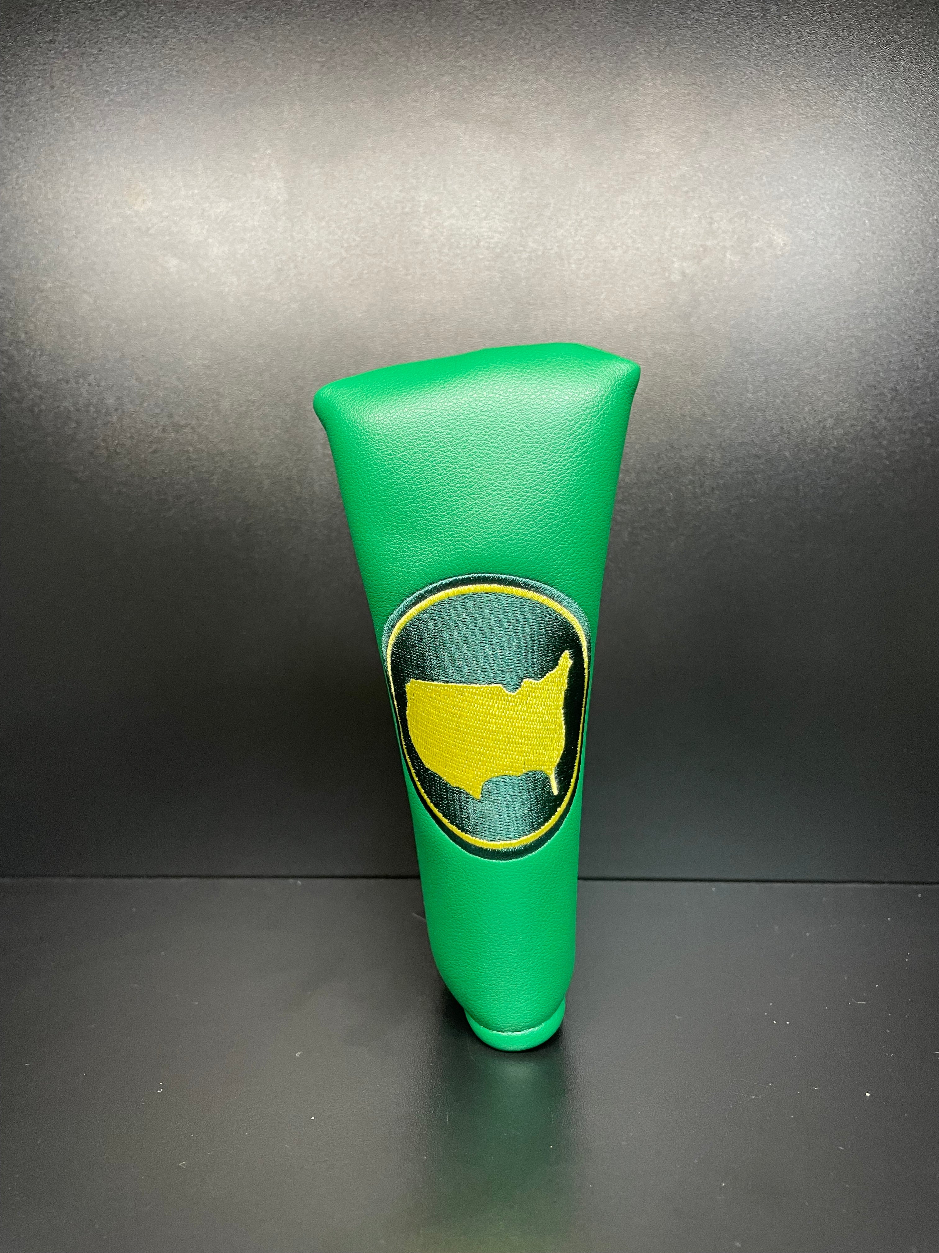 Golf club headcover from ParWestGolf, featuring intricate embroidery and stylish design for a premium look.