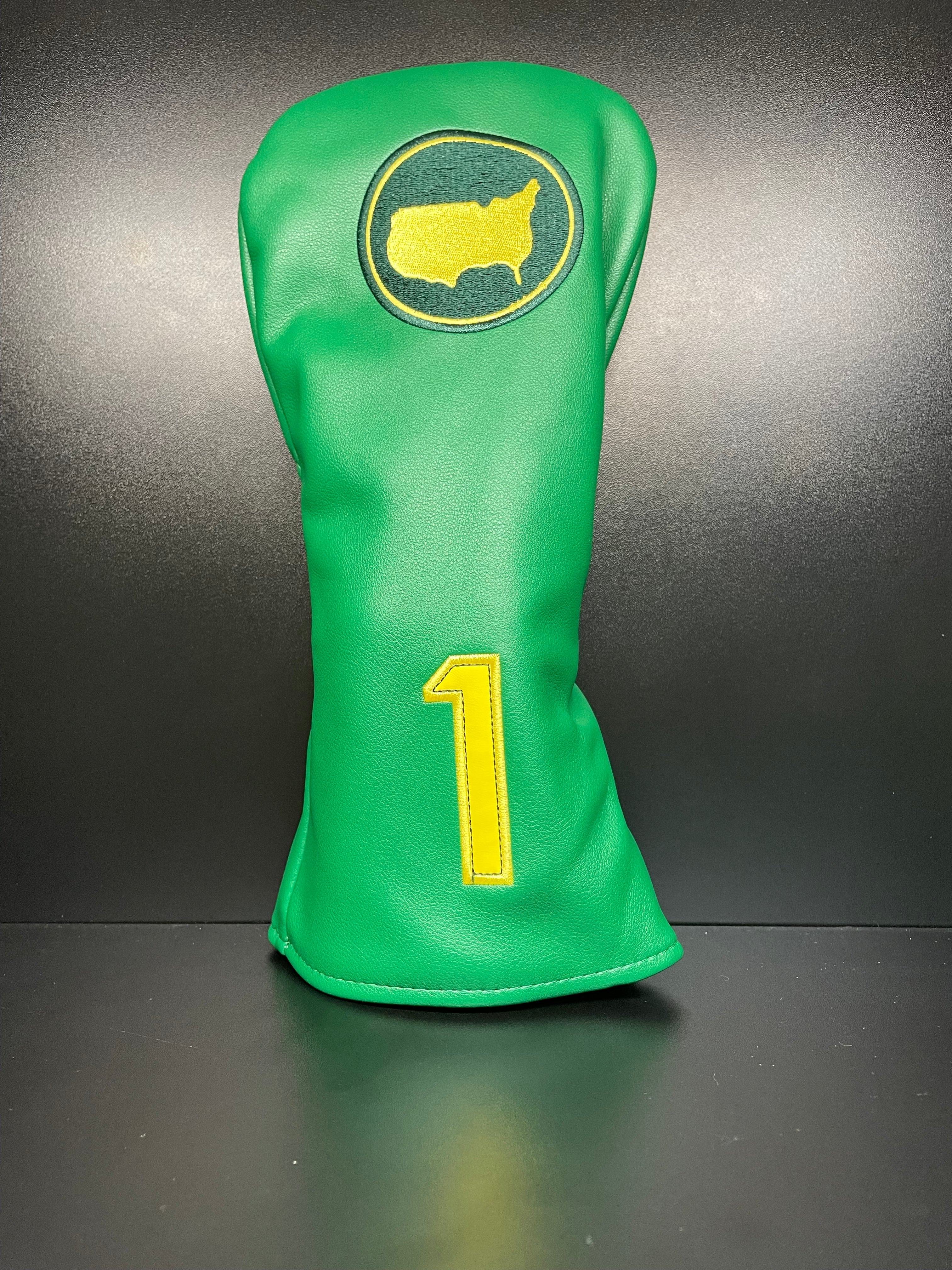 Golf club headcover by ParWestGolf with intricate embroidery, designed to protect and personalize your golf clubs.