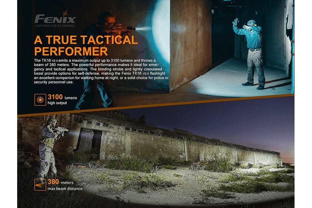 Fenix TK16 V2.0 Tactical Flashlight - 3100 Lumens - We The Collective