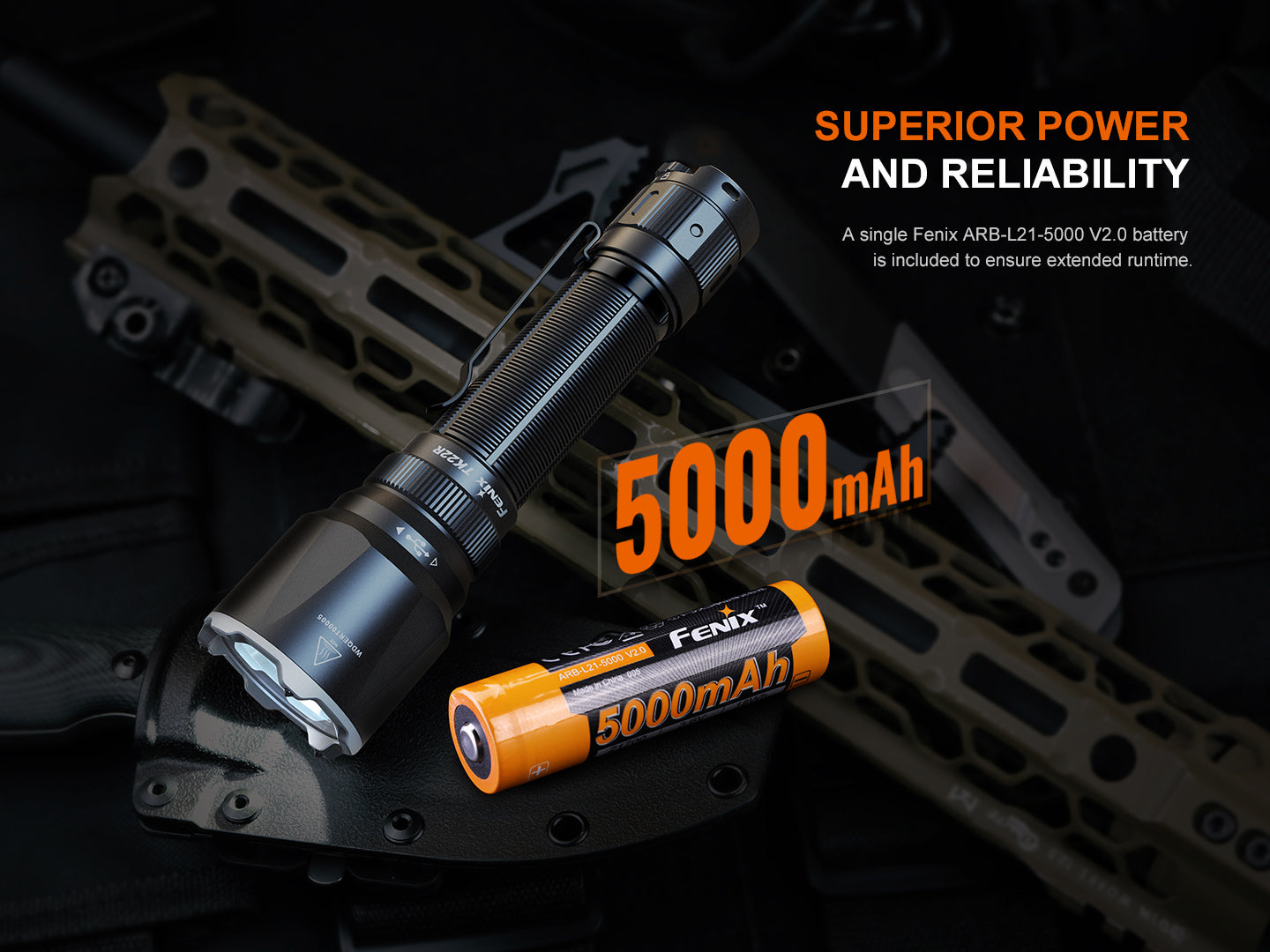 Fenix TK22R Rechargeable Tactical & Duty Flashlight - We The Collective