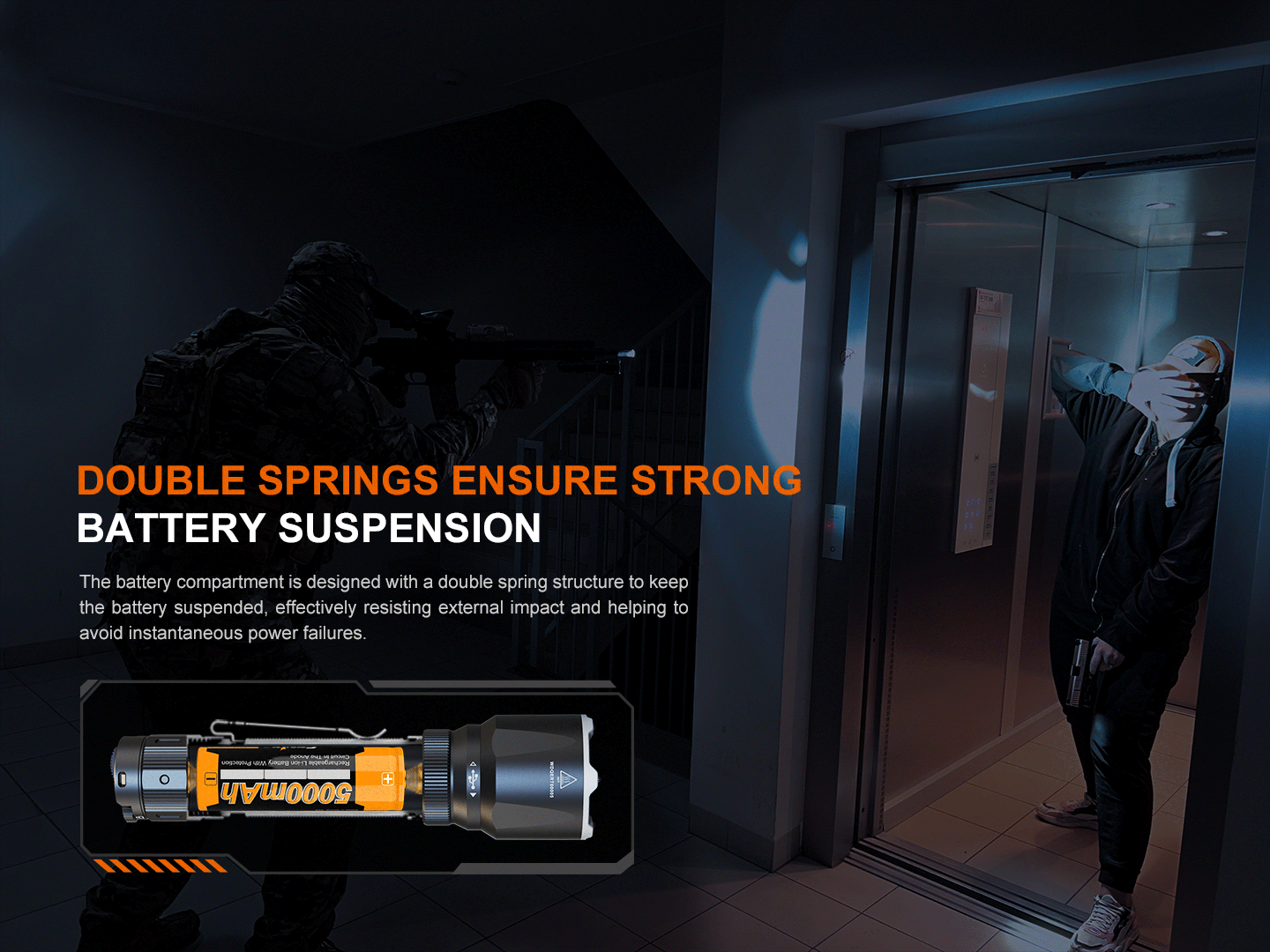Fenix TK22R Rechargeable Tactical & Duty Flashlight - We The Collective