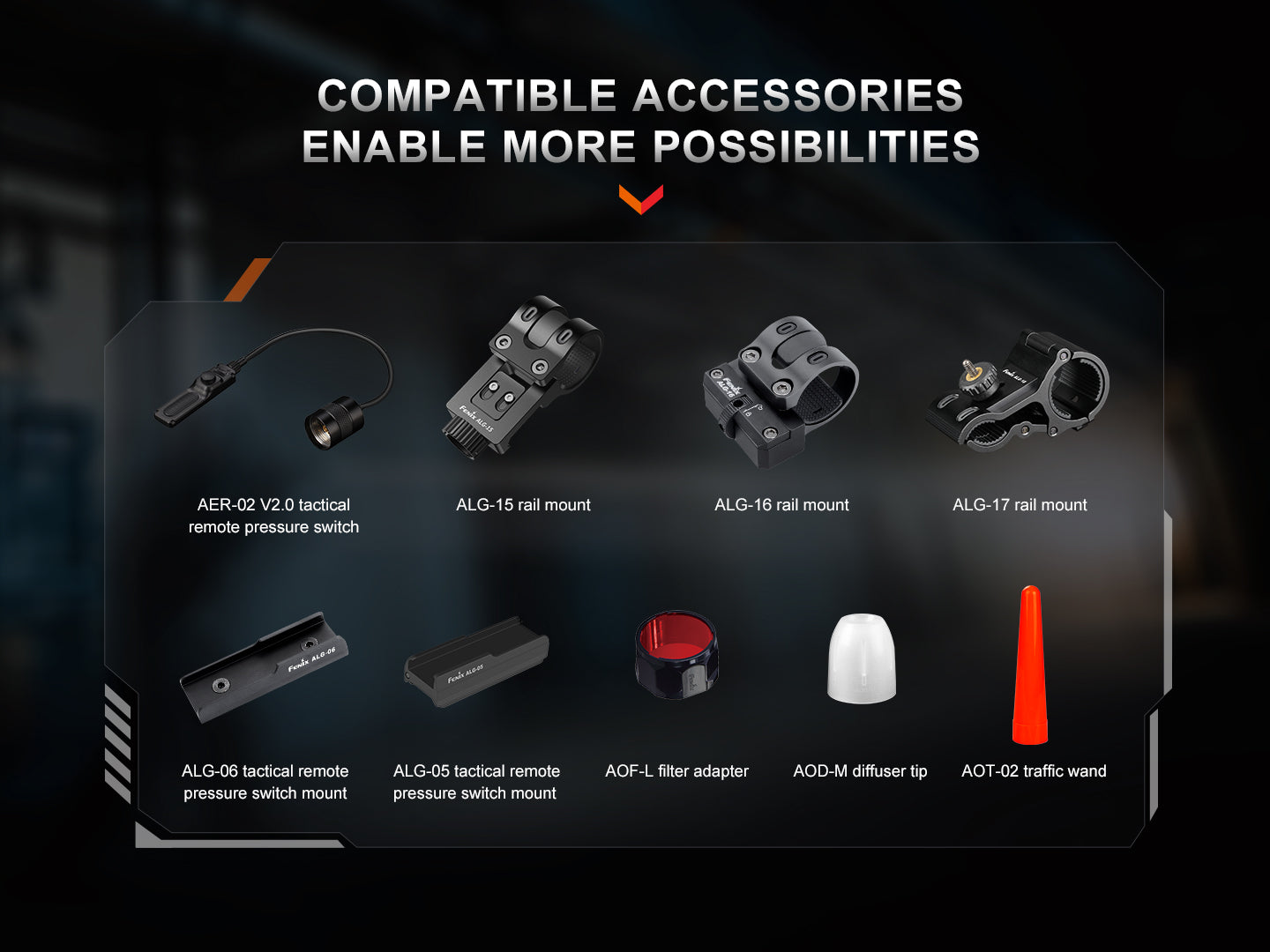 Fenix TK30R tactical flashlight with white laser, featuring a sleek design and rechargeable battery for outdoor use.