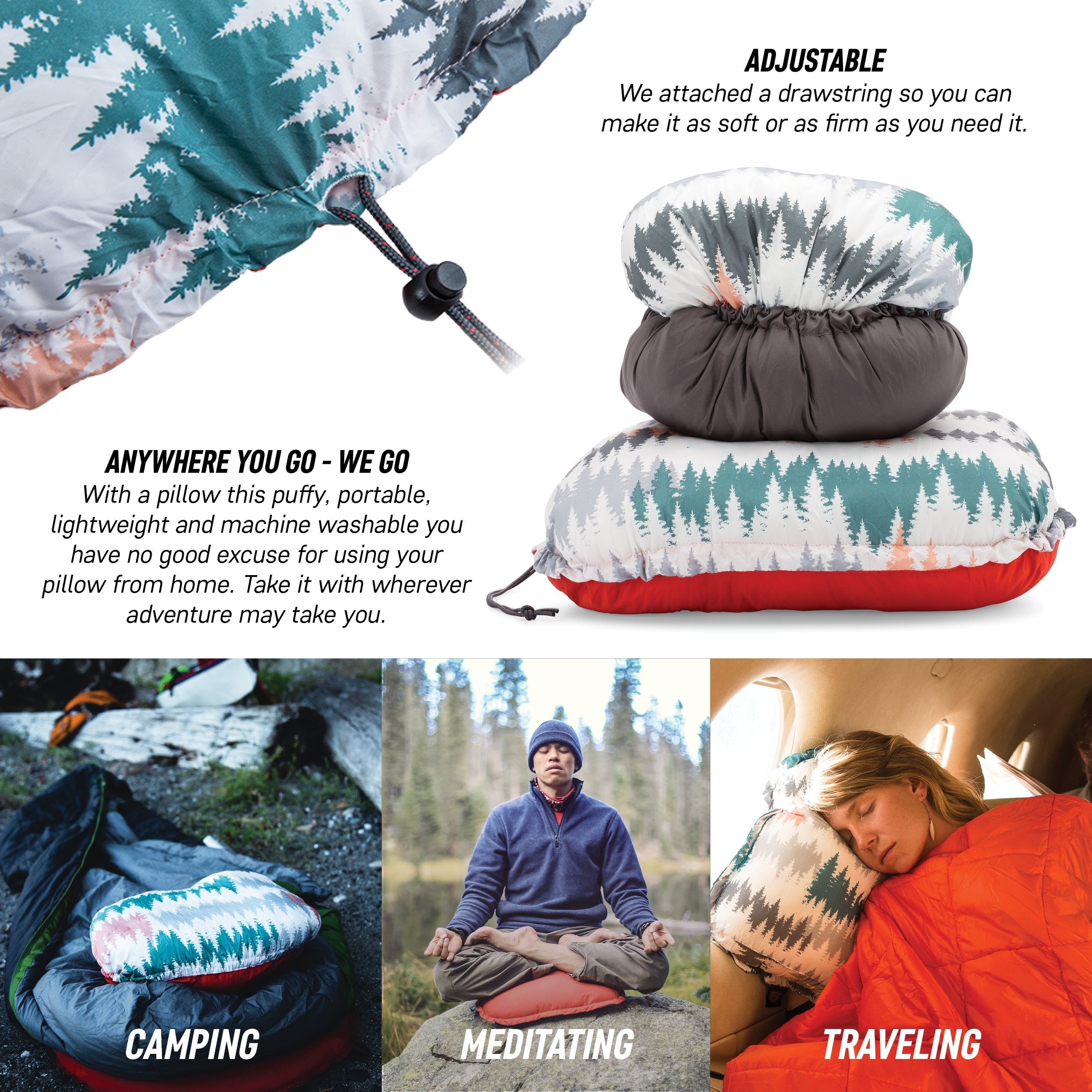 Puffy Adjustable Travel Pillow - OVERLANDERS Outfitter