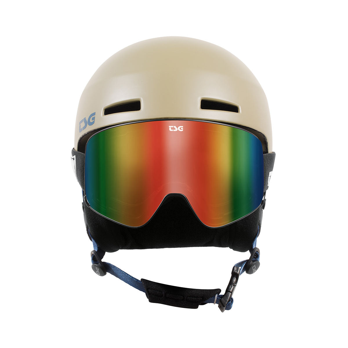 Black TSG Winter Goggle Four eyewear by ZEITBIKE, featuring a sleek design and adjustable strap for snow sports protection.