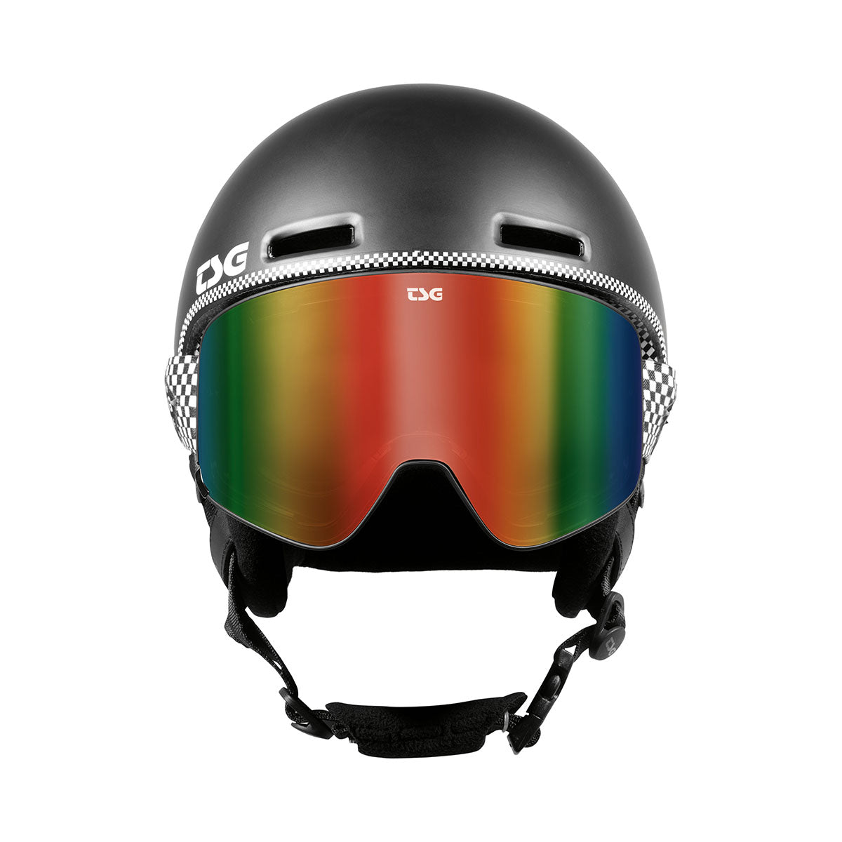 ZEITBIKE TSG Winter Goggle Goggle Four eyewear with low checker design in one size, suitable for winter sports and outdoor activities.