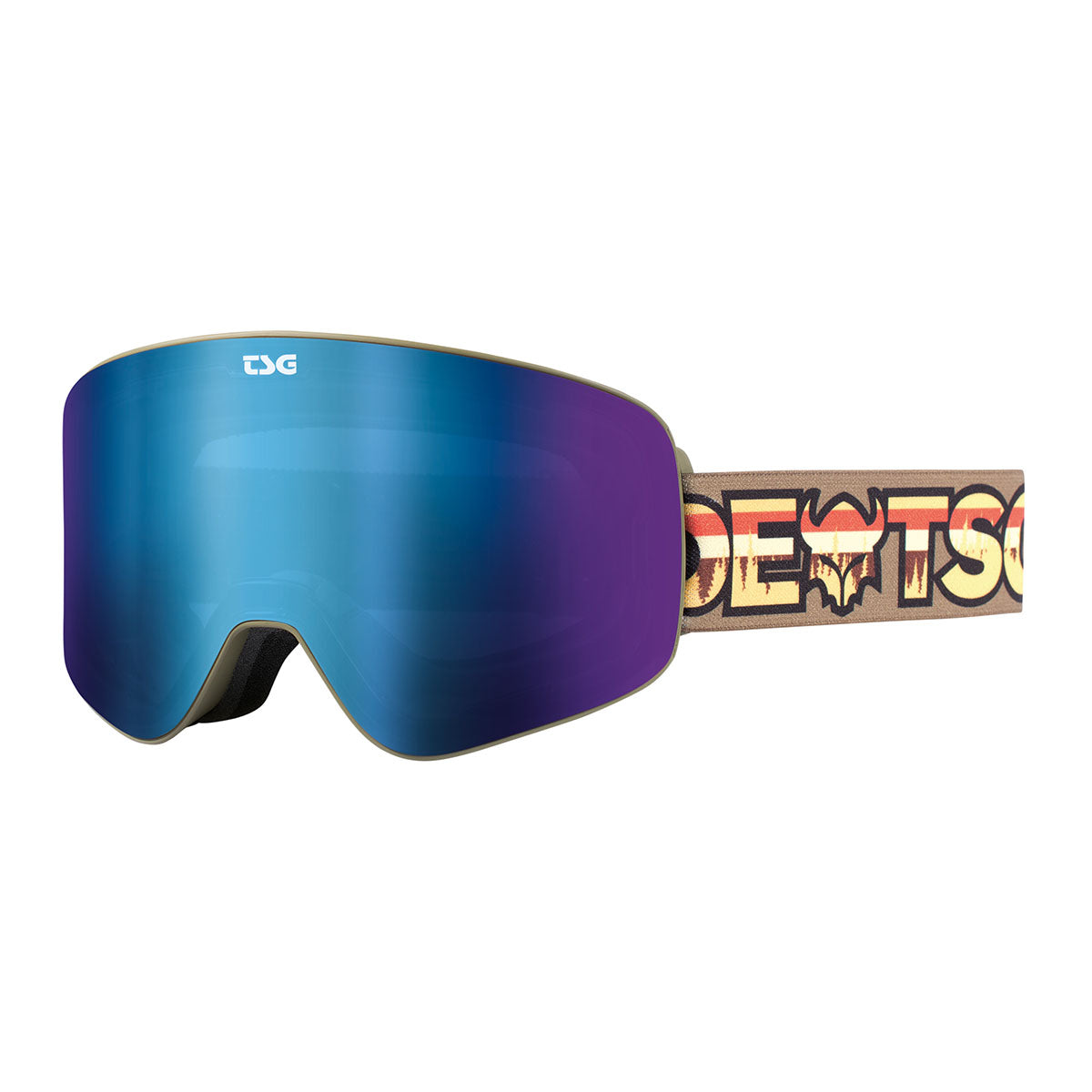 ZEITBIKE TSG Winter Goggle Four eyewear with clear lens and adjustable strap, designed for winter sports and riding.
