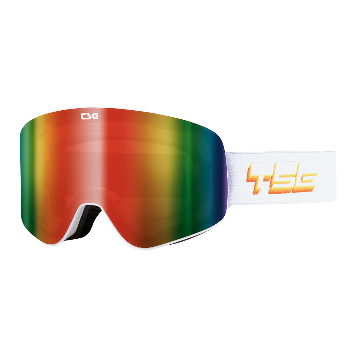 ZEITBIKE TSG Winter Goggle Four S Pro design, MK1 model, one size, with clear lens and black strap for winter sports eyewear.