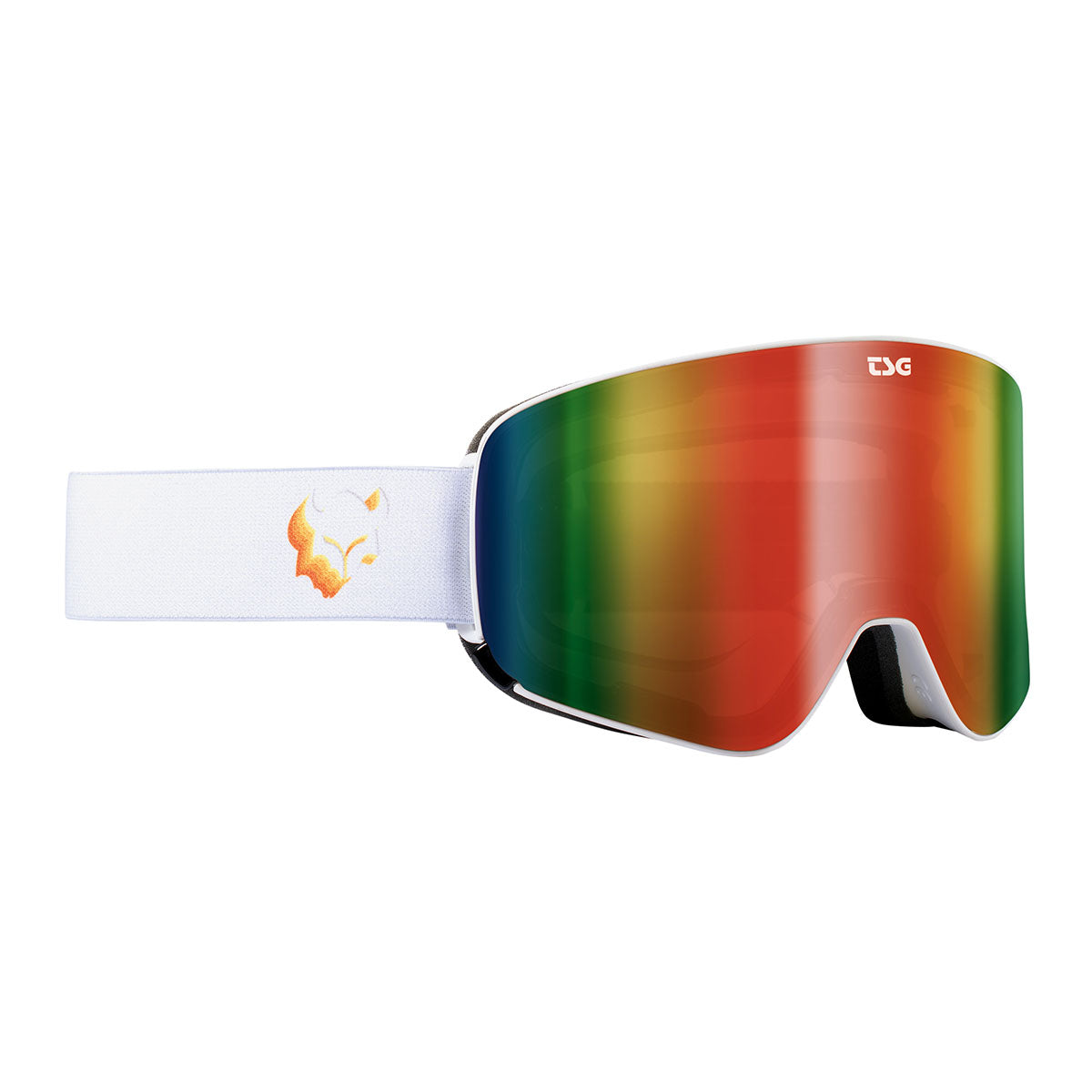 ZEITBIKE TSG Winter Goggle Goggle Four S Pro Design MK1, clear lens with black frame, snug fit for winter sports eyewear.