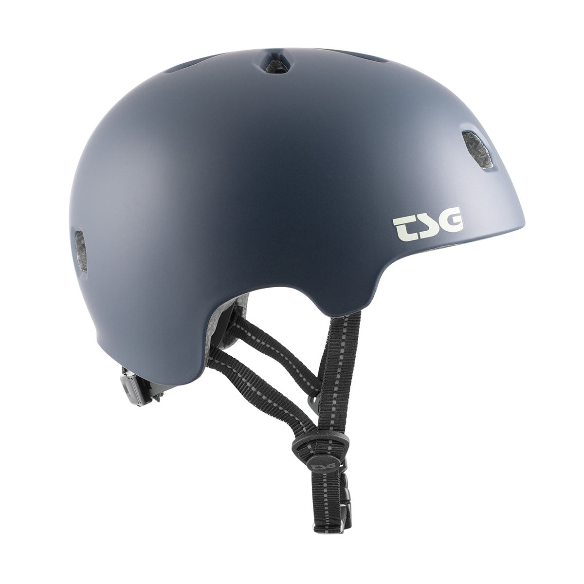 ZEITBIKE TSG Meta helmet in grey with adjustable straps and ventilation, designed for safety and comfort during biking.