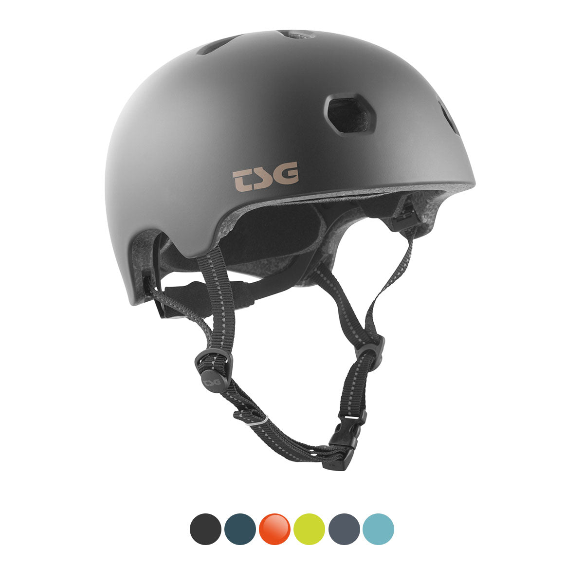 ZEITBIKE TSG Meta helmet in black with sleek design and ventilation openings, designed for safety and style in sports riding.