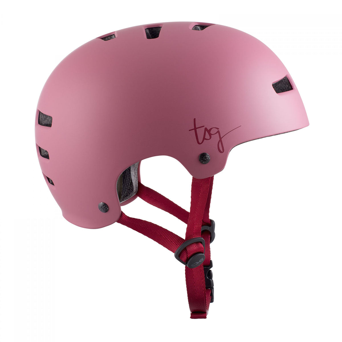ZEITBIKE TSG Evolution Women's Helmet in Sakura pink with black accents, featuring a sleek design and ventilation for cycling safety.