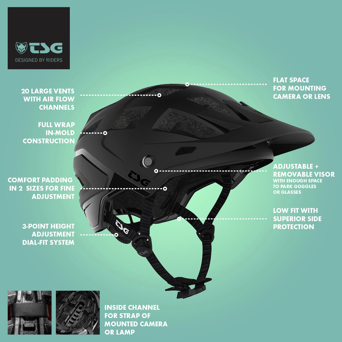 Black satin TSG helmet with a sleek, solid color design by ZEITBIKE, shown from a front view.