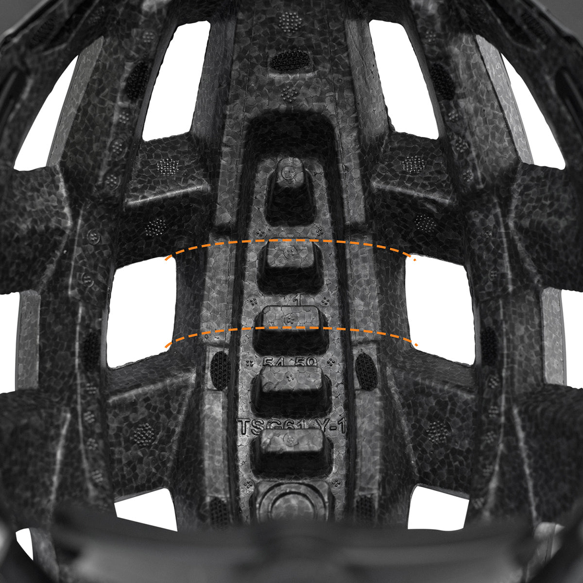 Black satin TSG helmet with scope design, featuring a sleek strap and channel details, by ZEITBIKE.