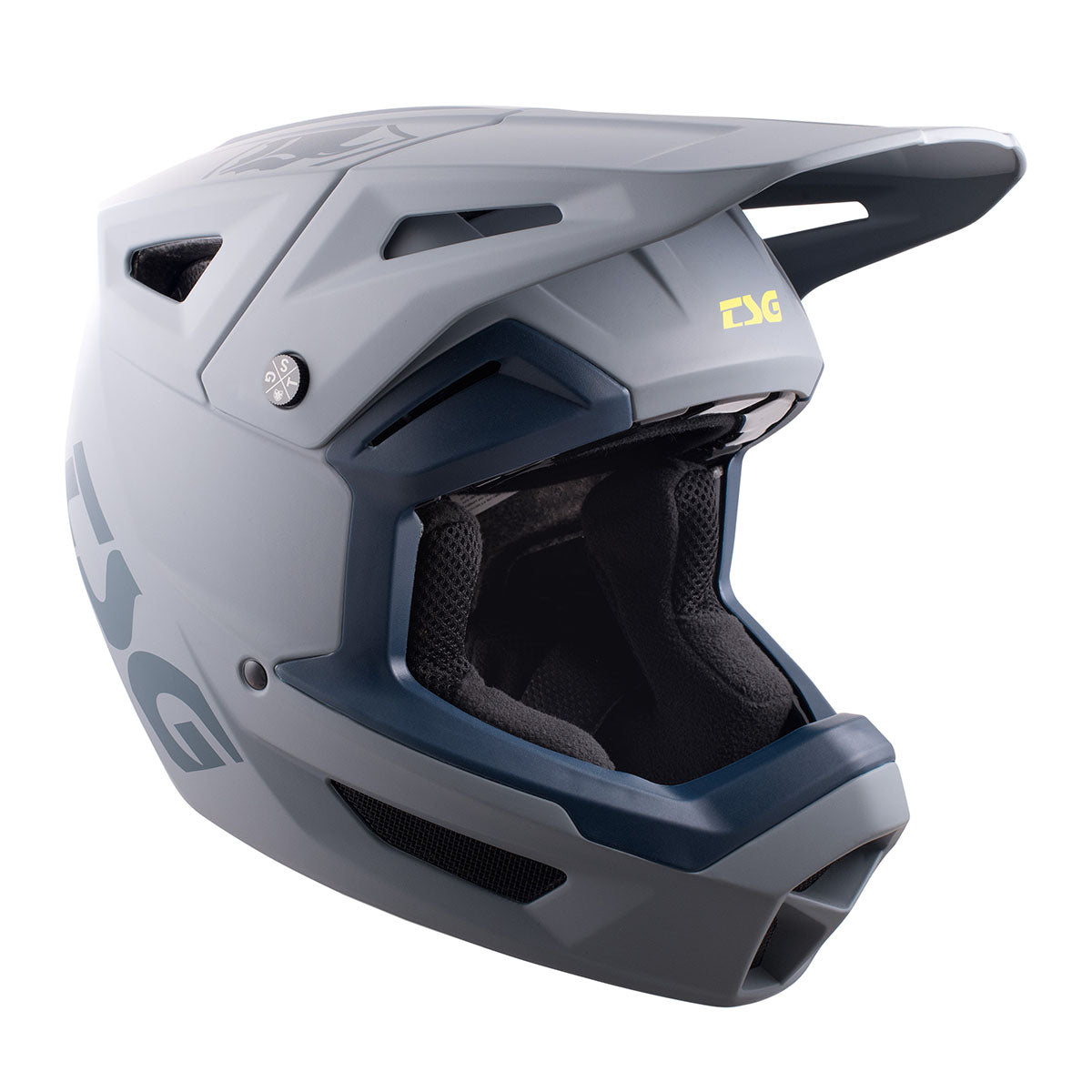 TSG Sentinel downhill MTB helmet by ZEITBIKE, full face helmet with grey color and protective design for mountain biking.
