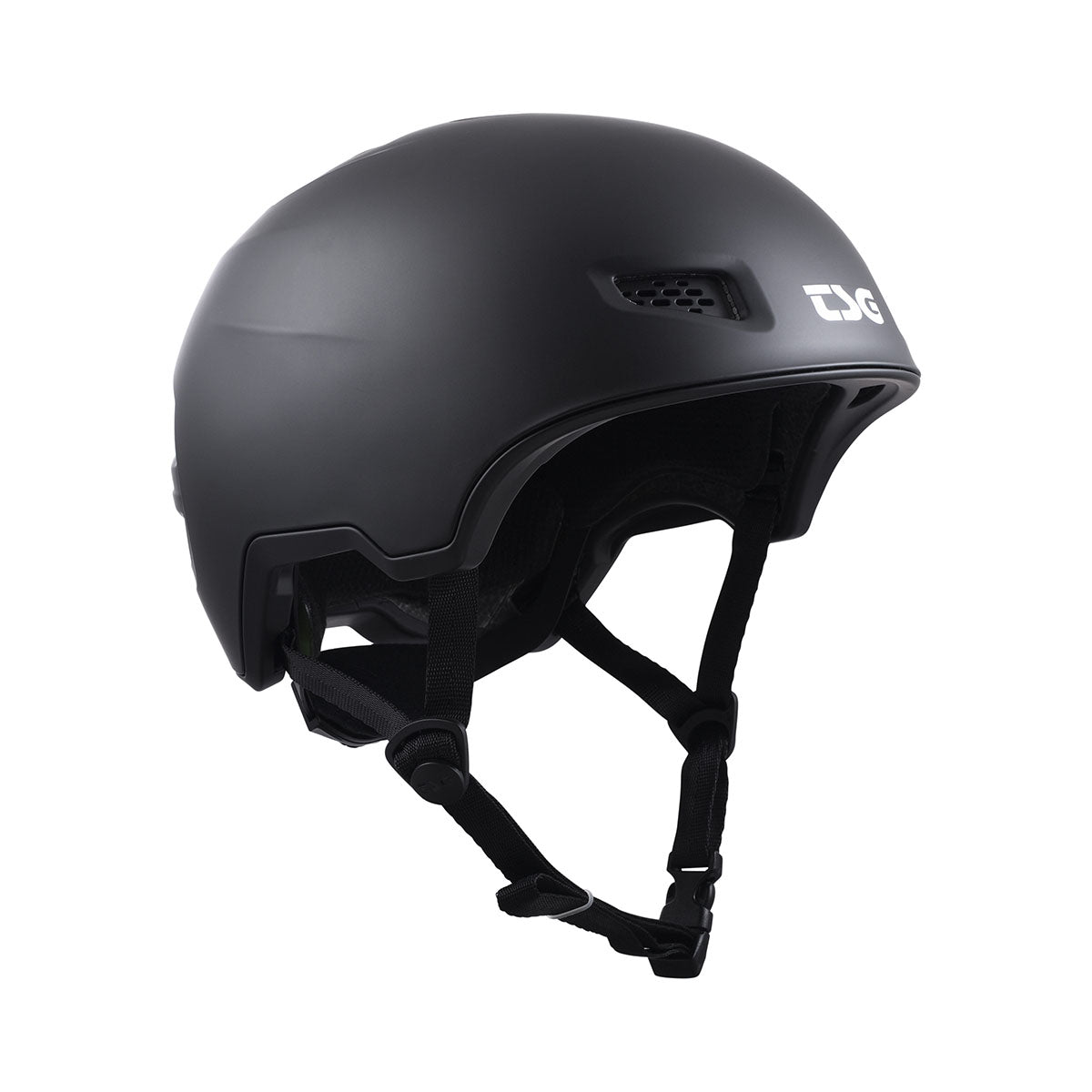 Black TSG All Terrain helmet by ZEITBIKE with adjustable straps and ventilation, designed for versatile outdoor riding.
