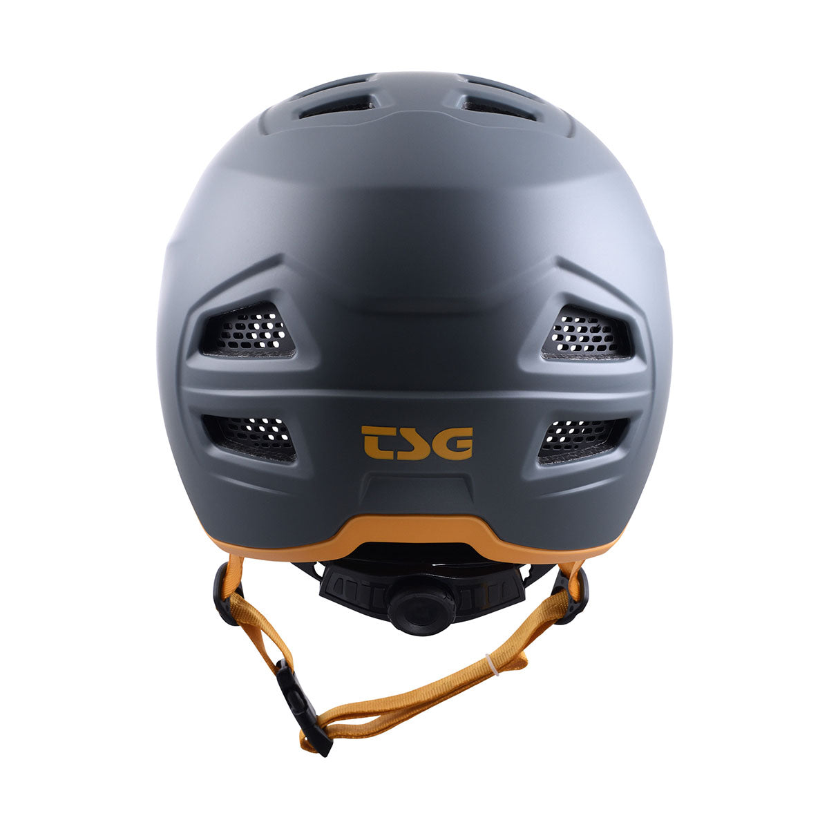 ZeITBIKE TSG All Terrain helmet with black and gray design, adjustable straps, and ventilation for mountain biking.