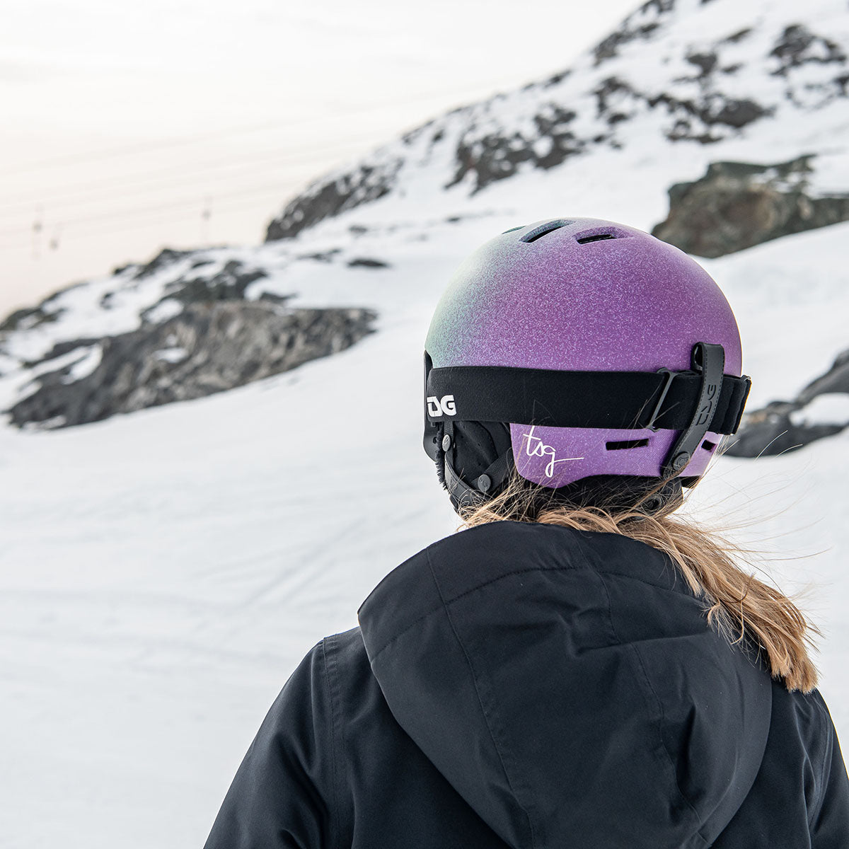 Women's TSG Cosma 2.0 ski and snowboard helmet by ZEITBIKE with sleek design and adjustable fit, shown in black with ventilation vents.