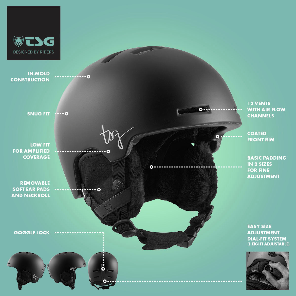 ZEITBIKE TSG Women's Cosma 2.0 ski and snowboard helmet with adjustable straps and ventilation, shown from front angle.