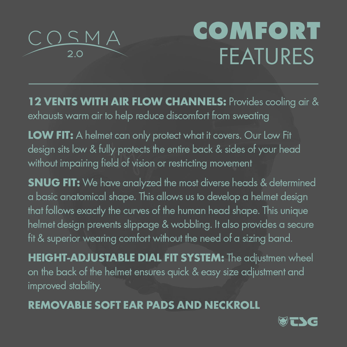ZEITBIKE TSG Women's Cosma 2.0 ski and snowboard helmet with adjustable straps and ventilation, shown from the side.