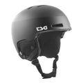 Black TSG Tweak ski and snowboard helmet by ZEITBIKE with adjustable straps and ventilation for winter sports safety.