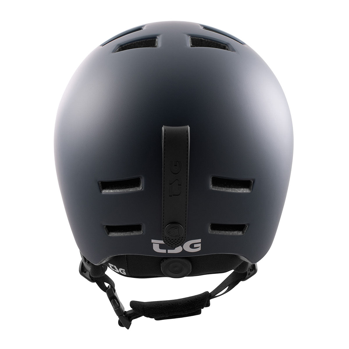 TSG Vertice ski and snowboard helmet in grey with ventilation vents, lightweight design, and adjustable straps.
