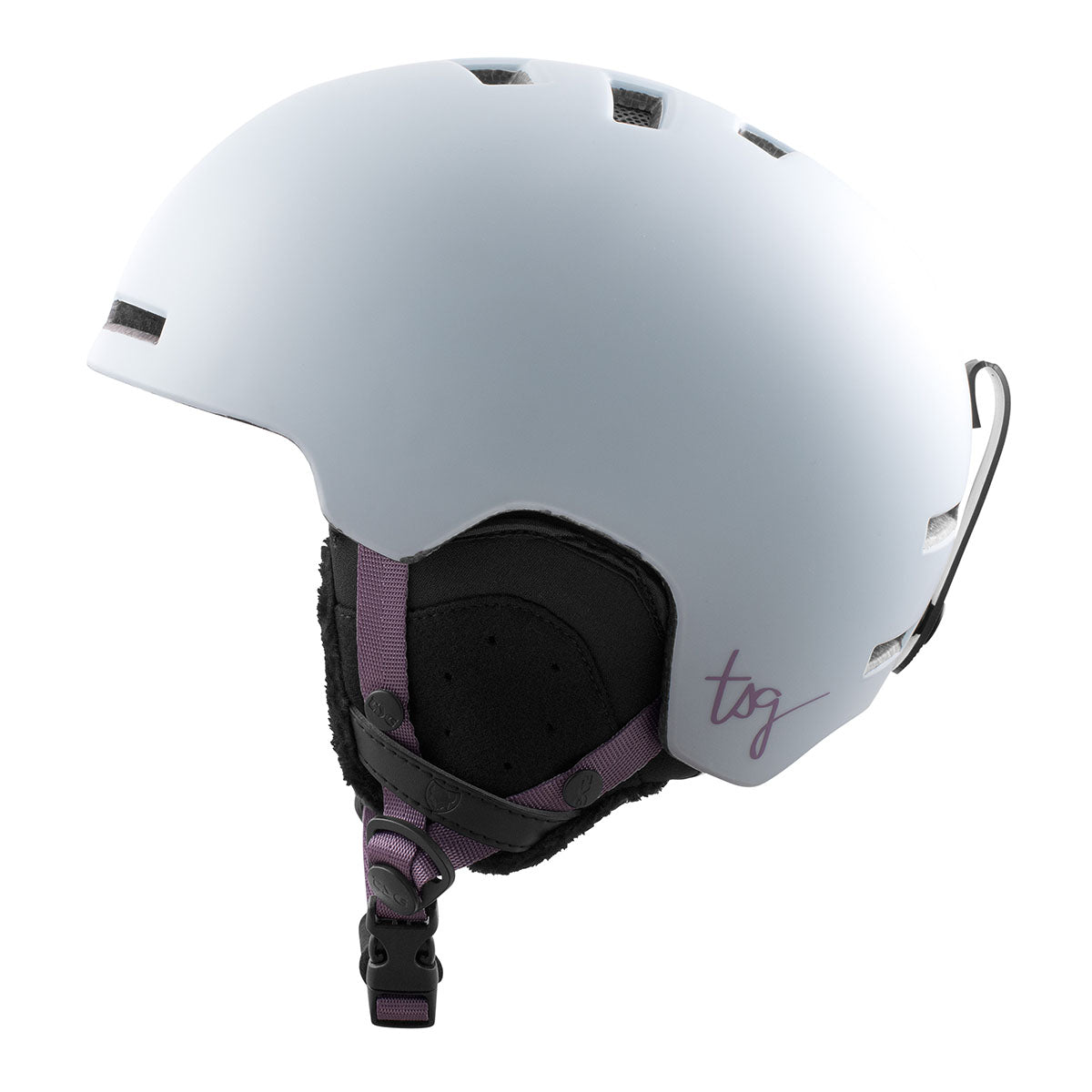 ZEITBIKE TSG Vertice Women's Ski and Snowboard Helmet in Skyride blue with adjustable straps and ventilation.
