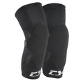 Black TSG Knee-Sleeve Dermis A protective pads by ZEITBIKE, showing the sleek padded knee brace with adjustable straps.