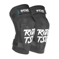 Black TSG Kneeguard Scout A protective pad by ZEITBIKE, showing its padded, rip-resistant design for knee protection during biking.