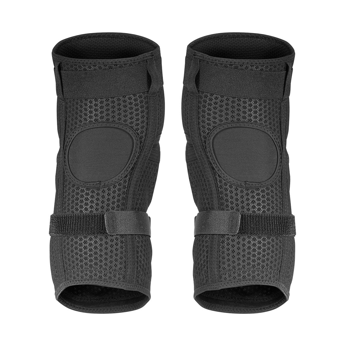 Black TSG Kneeguard Chamber protective pads by ZEITBIKE, designed for knee protection during cycling activities.