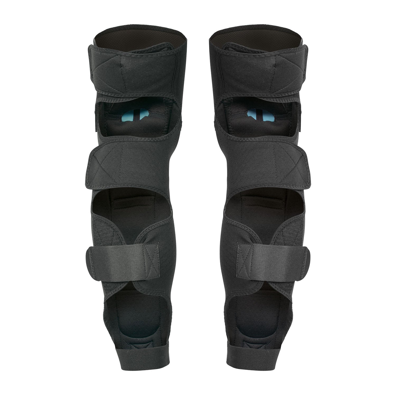 Black TSG Knee-Shinguard Temper A 2.0 protective pads from ZEITBIKE, designed for knee and shin protection.