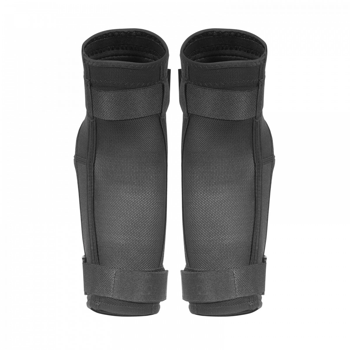 Black TSG Scout A elbow guard from ZEITBIKE, protective pads for cycling and sports, shown on a white background.