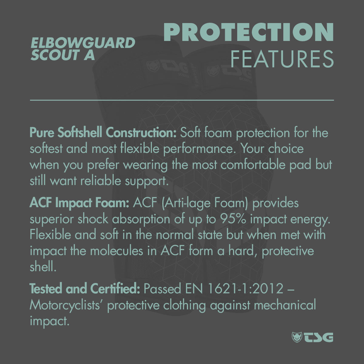 ZEITBIKE TSG Elbowguard Scout A protective pads showing padded elbow area and adjustable strap for safety during biking.