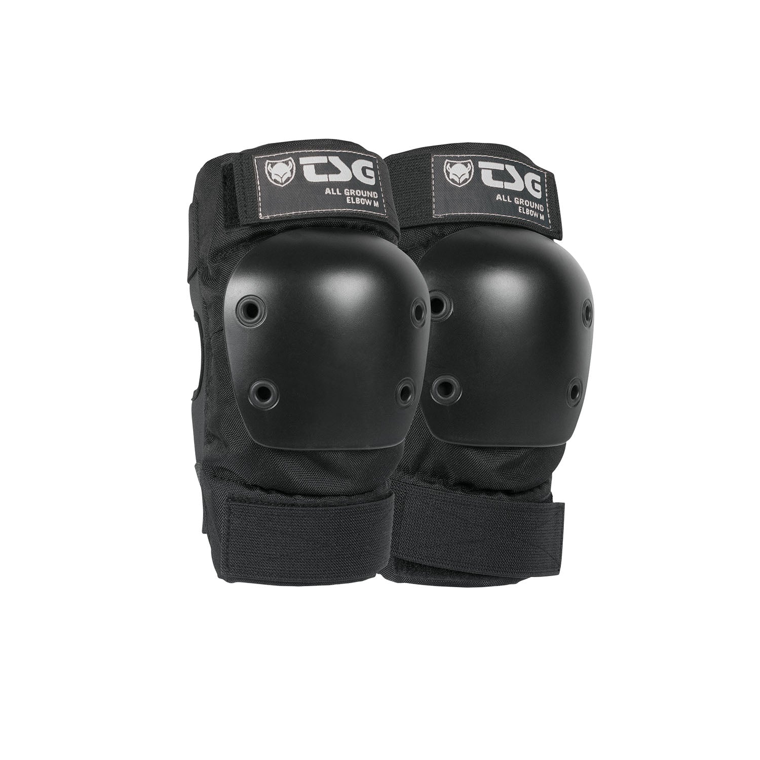 Black TSG Elbowpad All Ground by ZEITBIKE, protective padding designed for outdoor biking and ground impact protection.