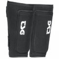 Black TSG Shinguard Samir protective pads by ZEITBIKE, showing padded shin guards with adjustable straps and branding details.