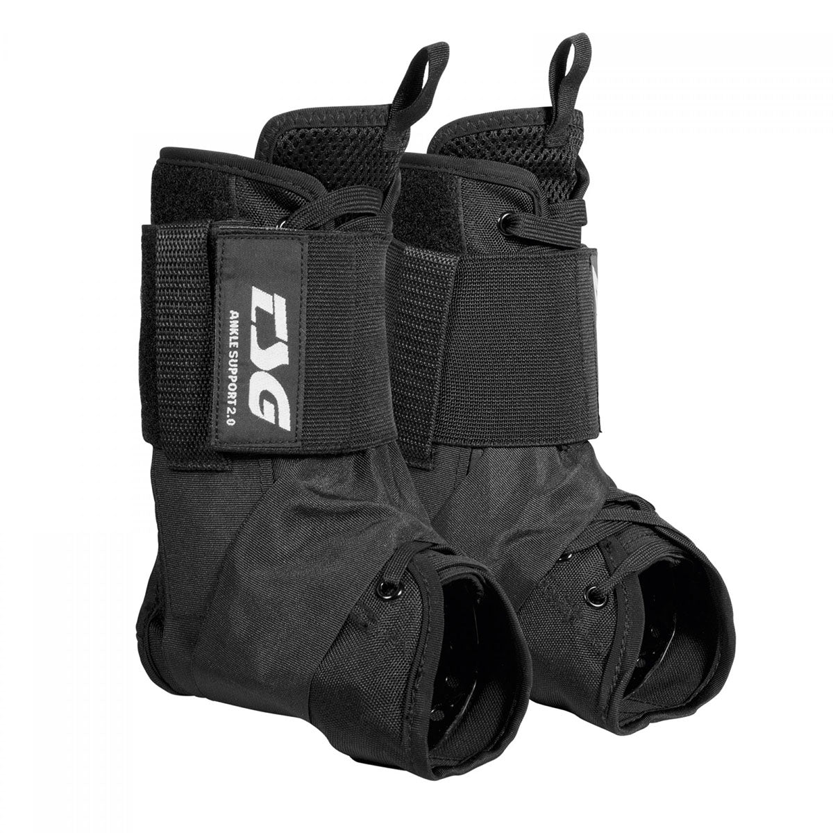 Black TSG Ankle Support 2.0 protective pad by ZEITBIKE, showing adjustable straps and cushioned ankle protection.