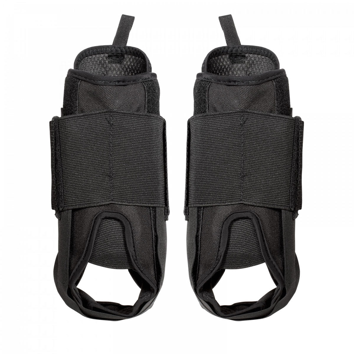 Black TSG Ankle Support 2.0 protective pad by ZEITBIKE, padded ankle brace with adjustable straps for secure fit and support.