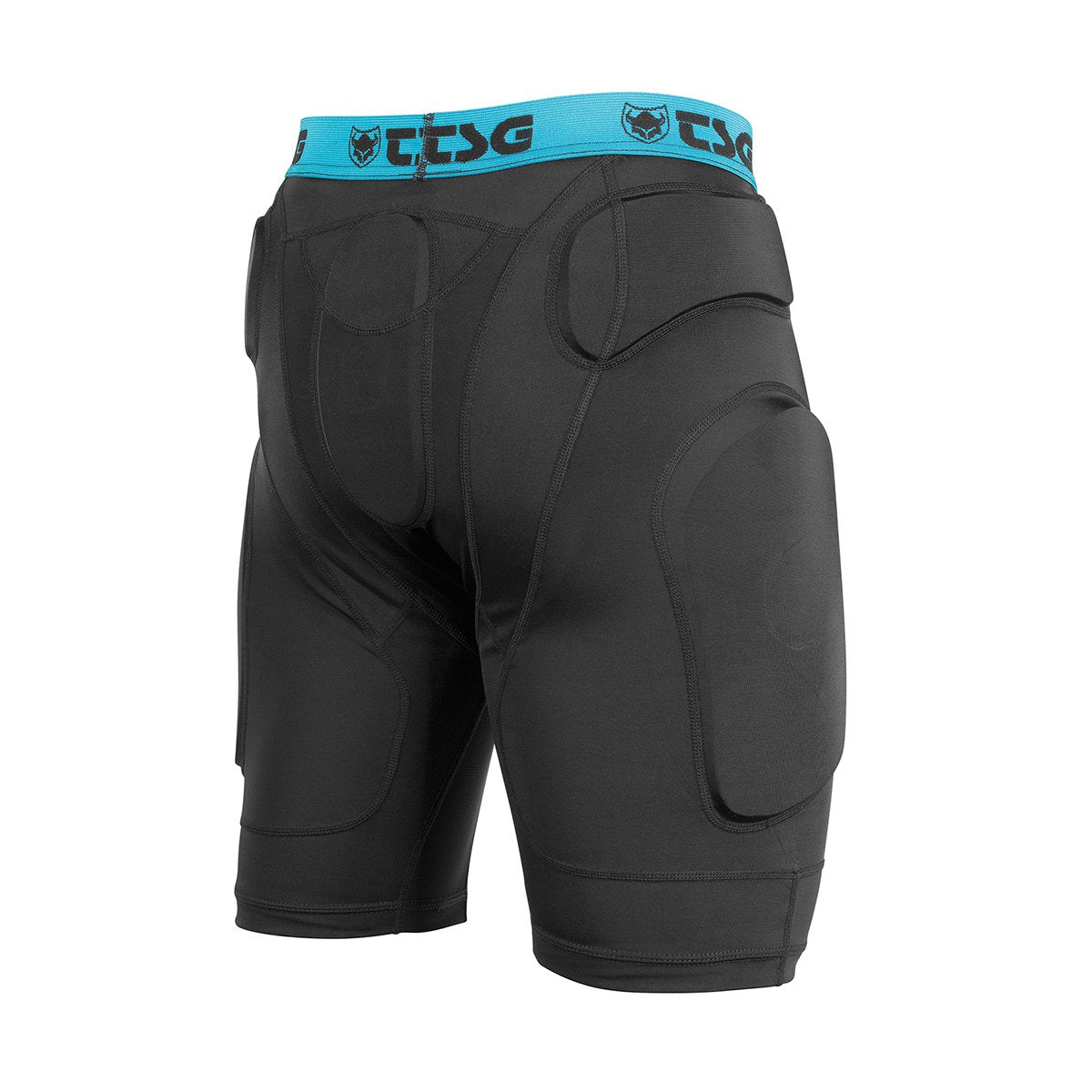 Black TSG Protective Shorts Crash Pant A by ZEITBIKE, featuring padded protection for safety during cycling or skateboarding.