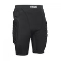 Black TSG protective crash shorts for all-terrain biking, designed by ZEITBIKE, with padded protection for safety during rides.
