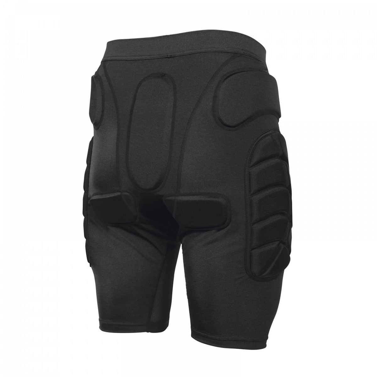 Black TSG protective crash shorts by ZEITBIKE, designed for all-terrain riding with padded protection and durable fabric.
