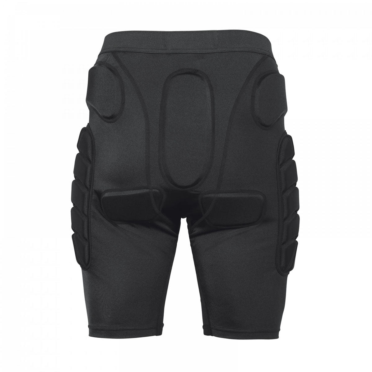 Black TSG protective crash shorts for all terrain riding, designed by ZEITBIKE, with padded protection visible in the image.
