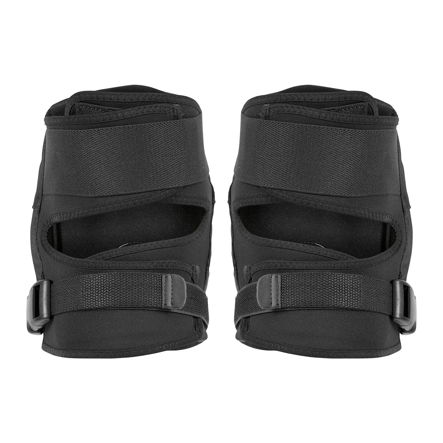Black TSG Force V A skate knee pads by ZEITBIKE, protective pads with adjustable straps and impact-absorbing design.
