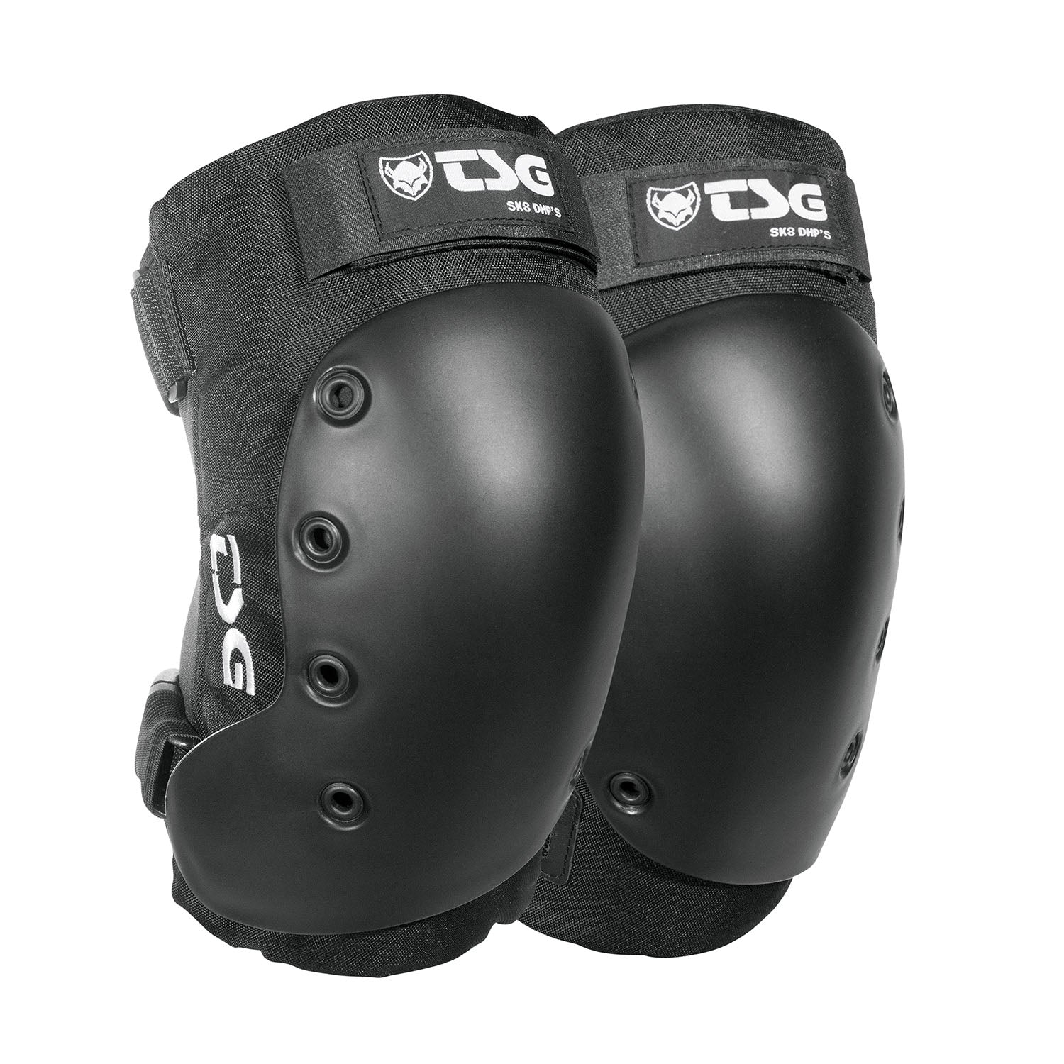 Black TSG Skate Knee Pads from ZEITBIKE, protective pads designed for skating safety and knee protection.