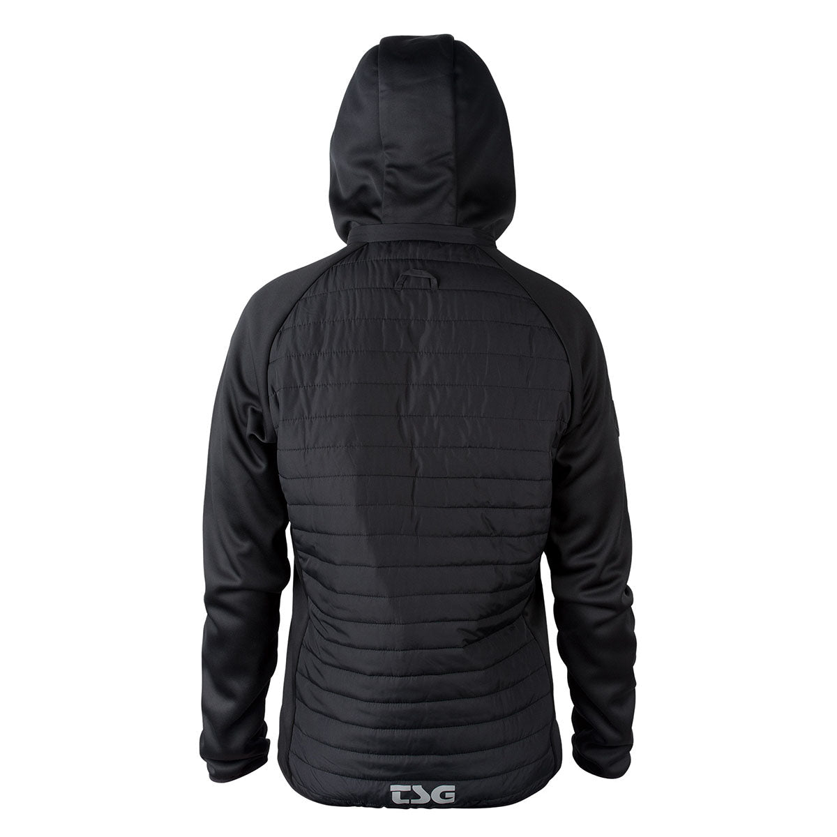 ZEITBIKE TSG insulation jacket in black, lightweight clothing with insulated design, suitable for outdoor activities and cold weather.