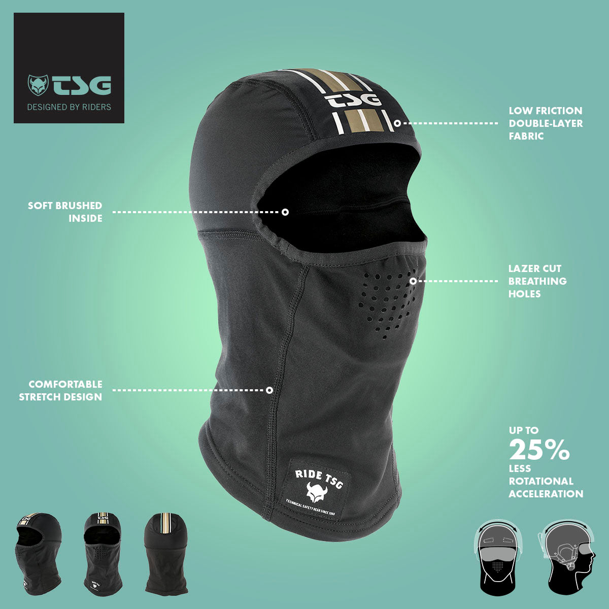 TSG - Apparel - Storm Mask Enshroud, Black-Tin, One Size - OVERLANDERS Outfitter