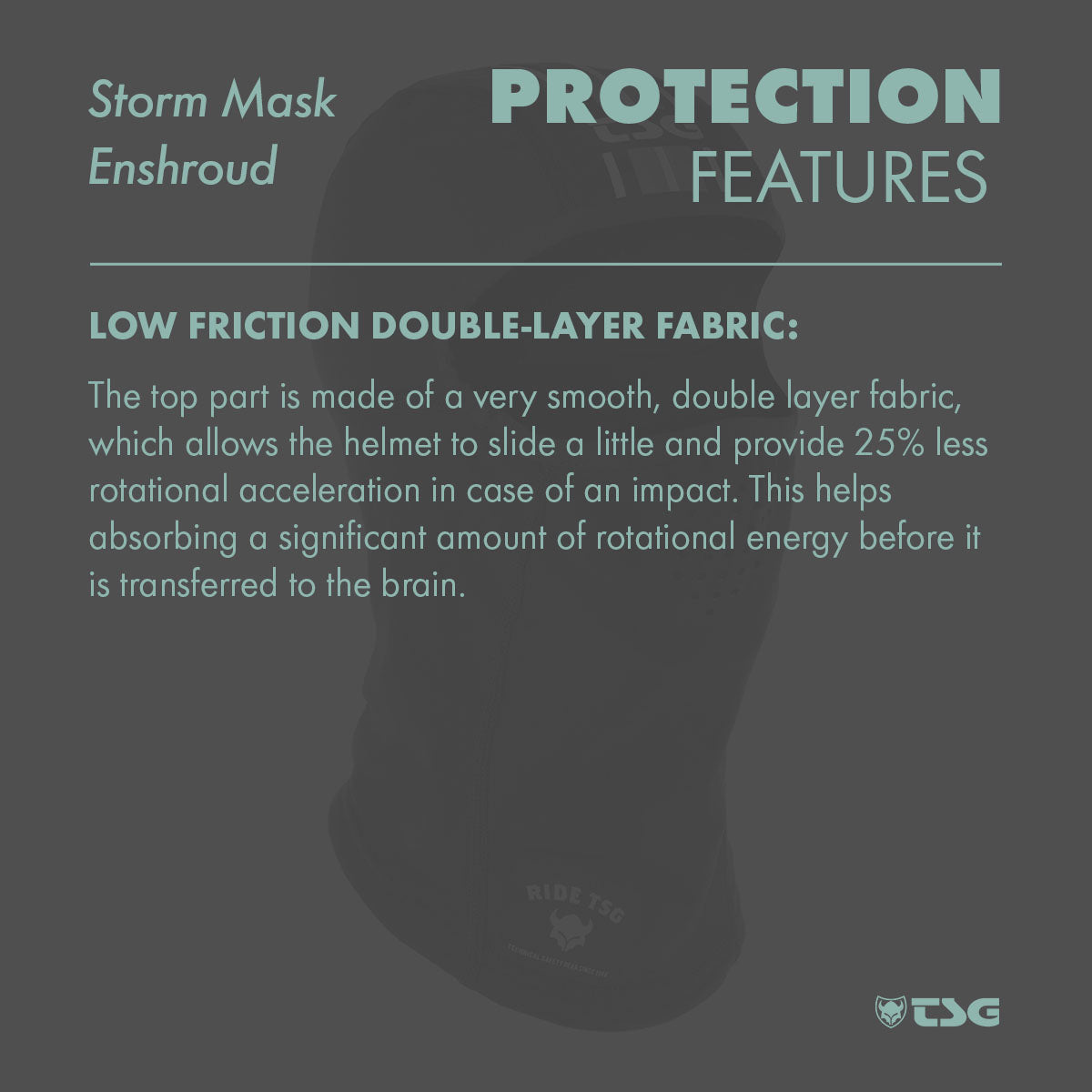 TSG - Apparel - Storm Mask Enshroud, Black-Tin, One Size - OVERLANDERS Outfitter