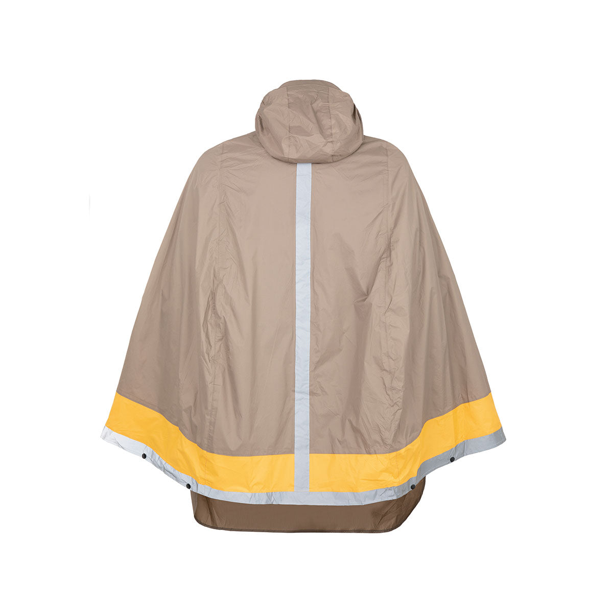 ZEITBIKE Tucano Urbano Garibalina Opossum dove-grey bicycle rain cape with waterproof material and reflective details.
