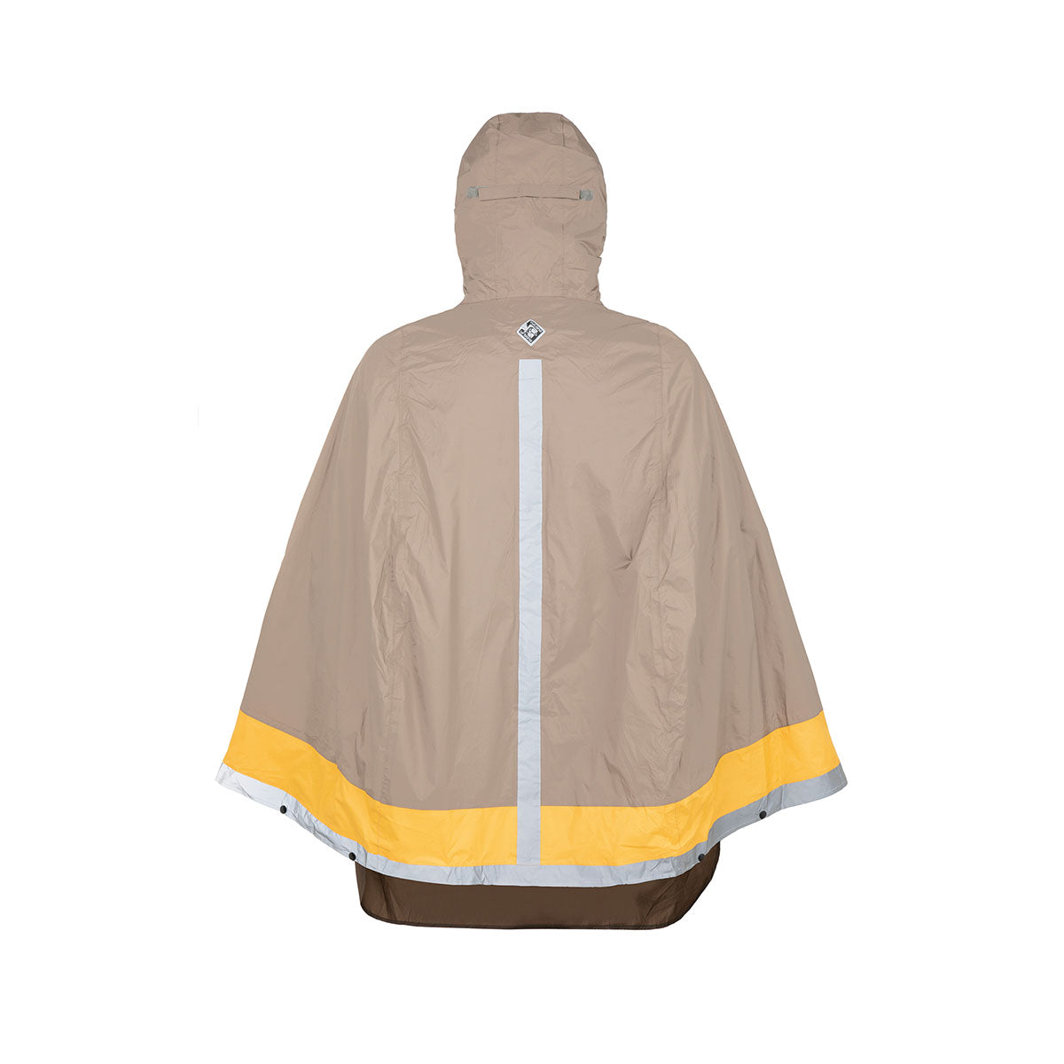ZEITBIKE Tucano Urbano Garibalidina Opossum bicycle rain cape in dove-grey, waterproof rain protection for cyclists.