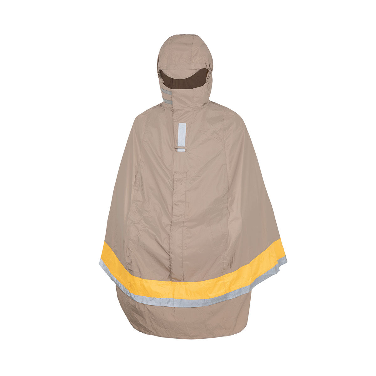 ZEITBIKE Tucano Urbano Garibalina Opossum dove-grey bicycle rain cape, waterproof and lightweight for cycling in wet weather.